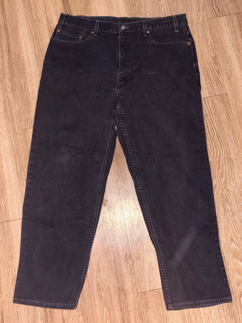 Vintage 1993 Levi’s 550 Relaxed Fit Jeans Mens 40x30 Black Made USA Denim b96